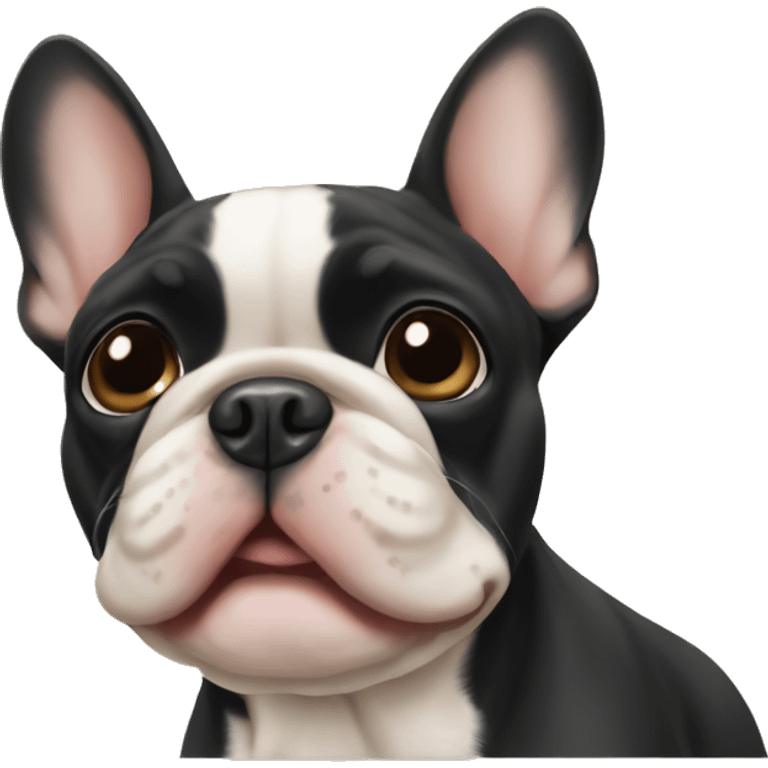 Black and tan French bulldog  emoji