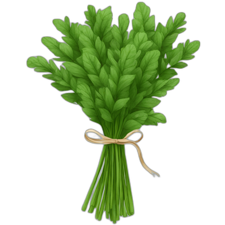 bouquet of green herbs emoji