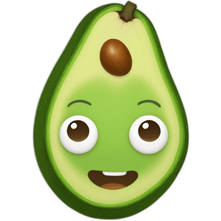 Avocado face emoji