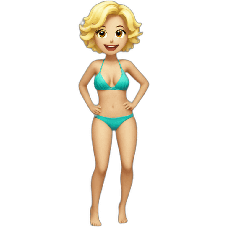 dancing-christmas-bikini-full-body-blonde emoji