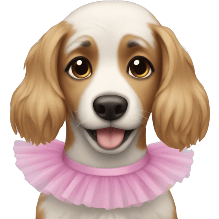 dog with a tutu emoji