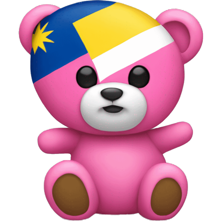 pink teddy bear ecuador flag emoji