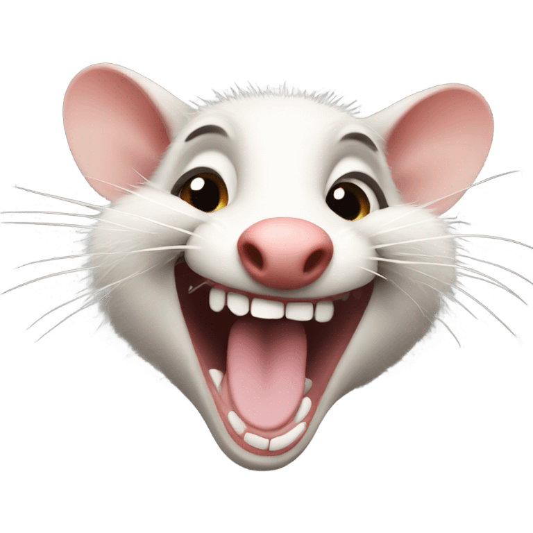 Laughing large possum emoji