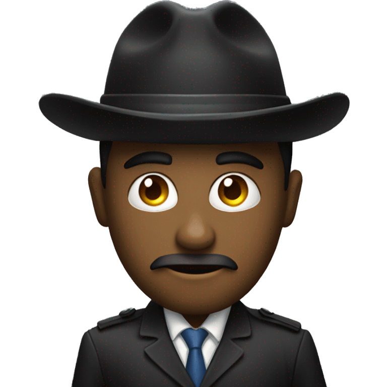 Black hat cyber security expert emoji