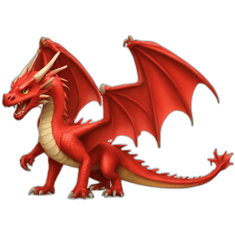 Red Dragon Full Body emoji