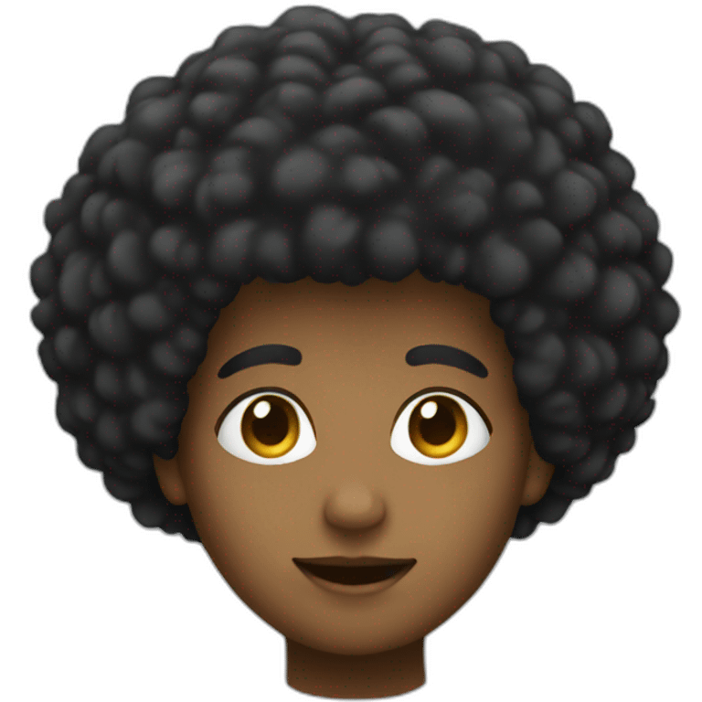 afro emoji