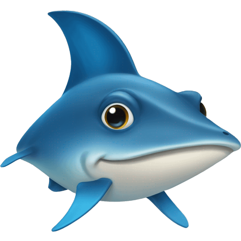 Friendly bludot ray emoji