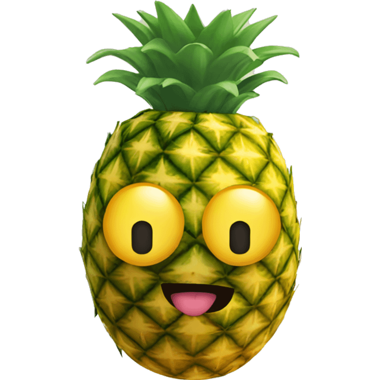 Upside down pineapple emoji