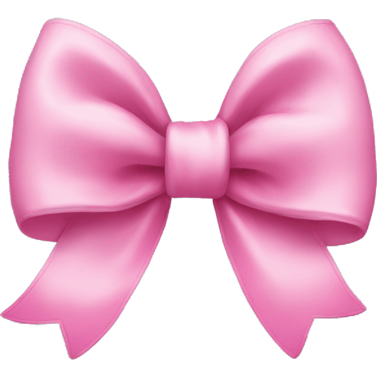 Puffy pink bow emoji