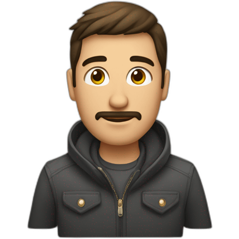 Hombre moreno con trapeador en la mano emoji