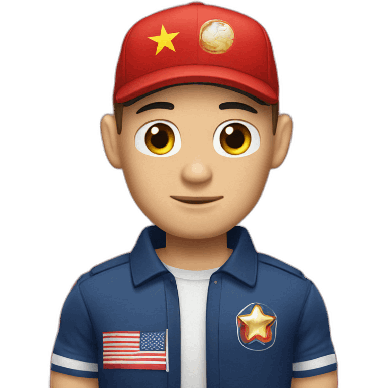 John cena with china flag emoji