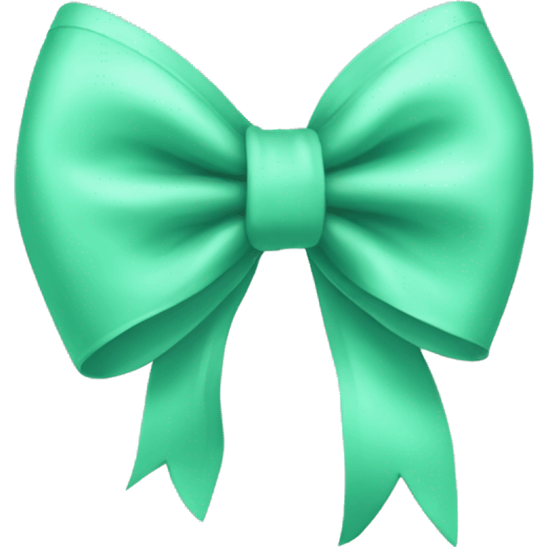 mint bow  emoji