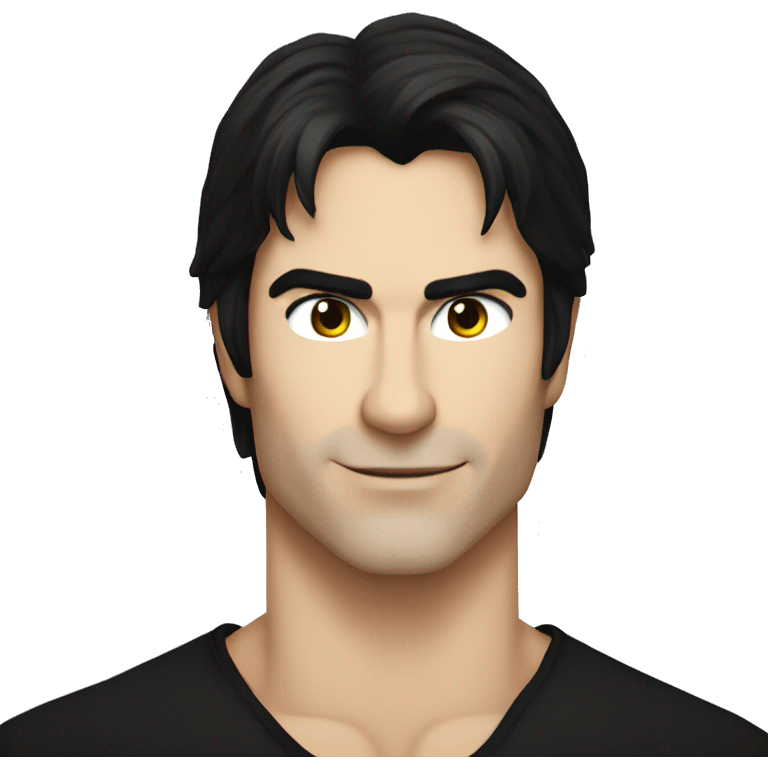 Damon Salvatore vampire face emoji