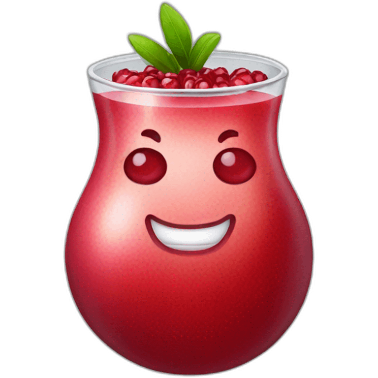 Pomegranate juice emoji