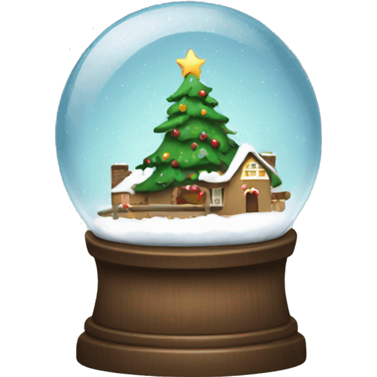 Christmas snowglobe emoji