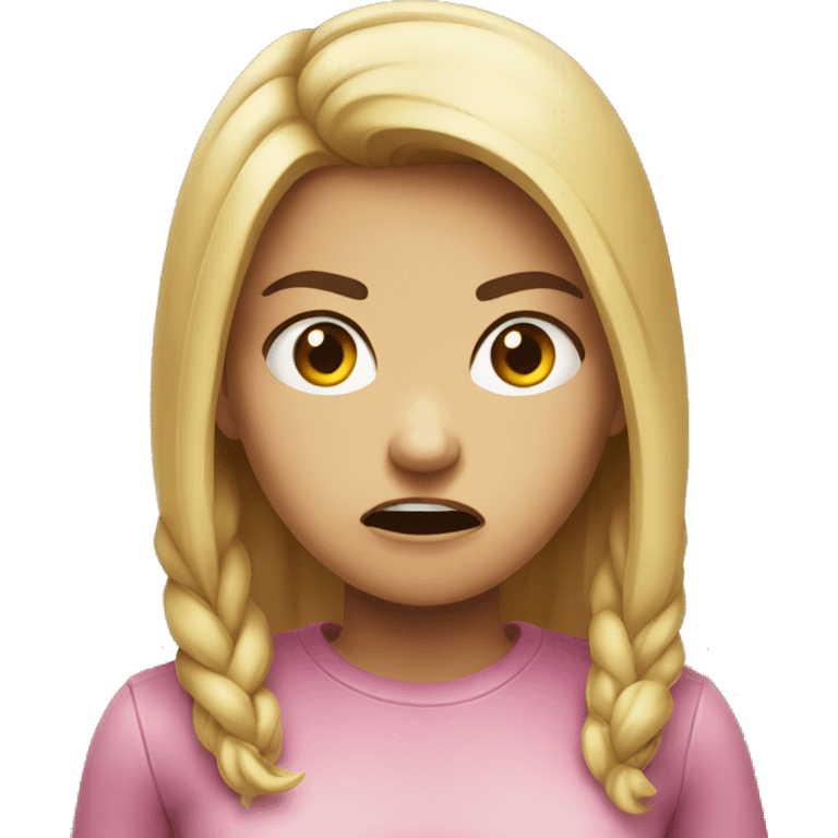 Angry girl emoji