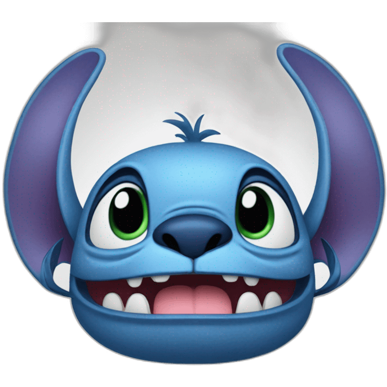 Stitch qui fume emoji