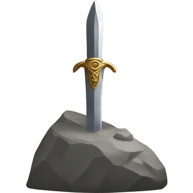 Sword in a rock  emoji