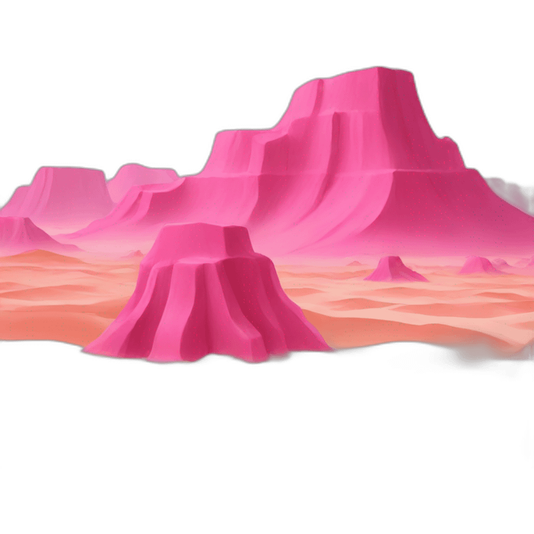 Pink desert emoji