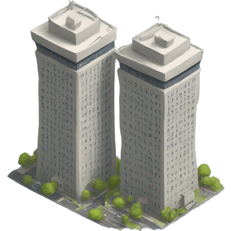 2 towers w emoji