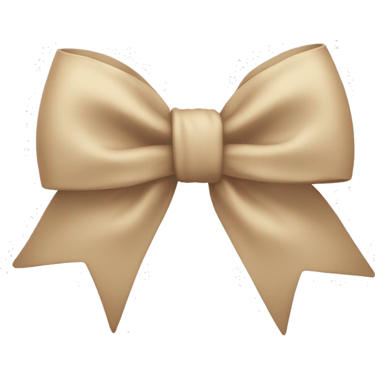 Beige bow  emoji