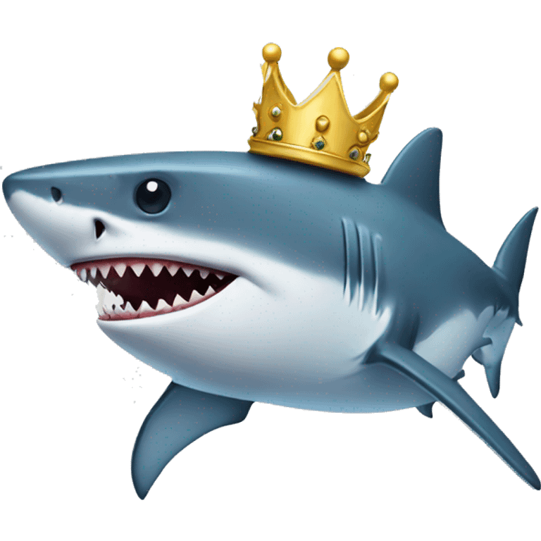 shark with a crown emoji