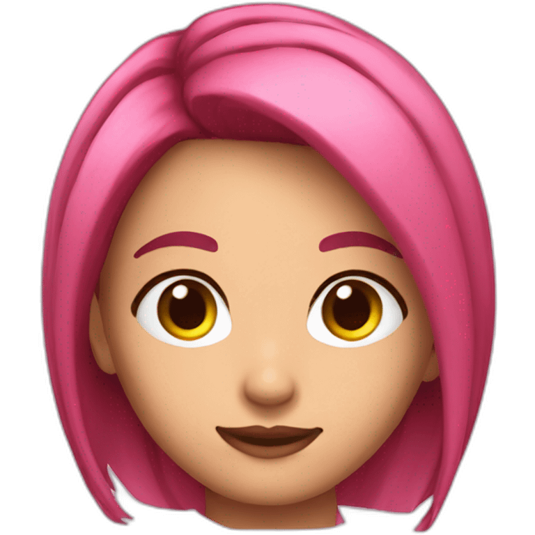 Gaming Girl rosa hair emoji