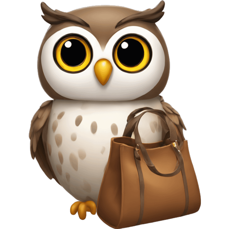 Owl with bag emoji