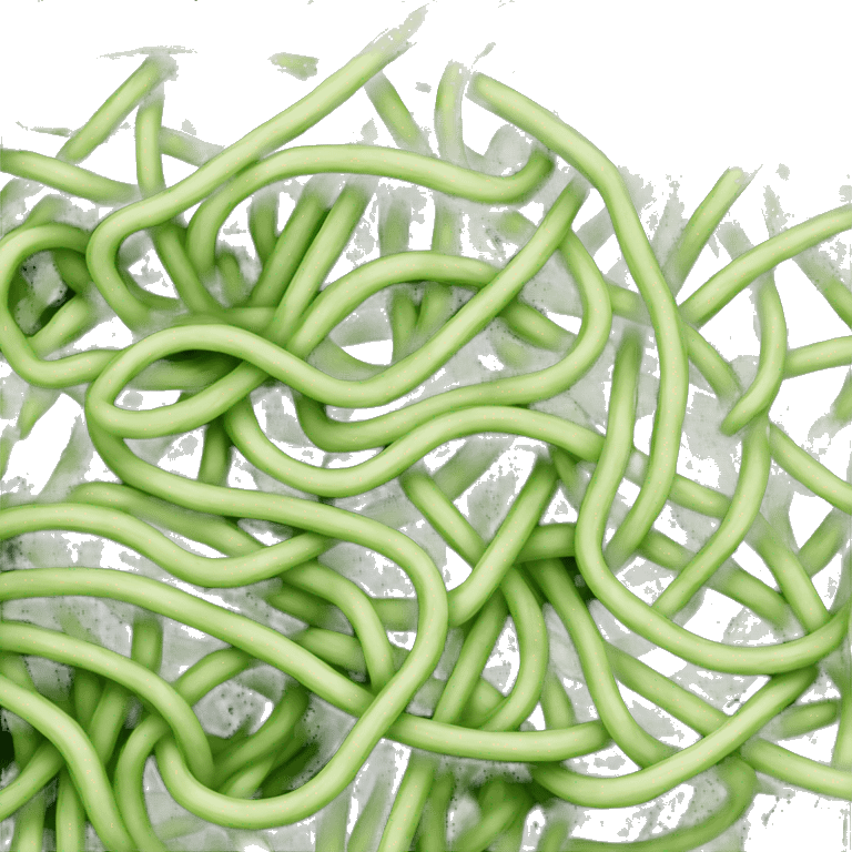 Green spahgetti  emoji