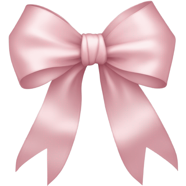 light pink ribbon bow emoji