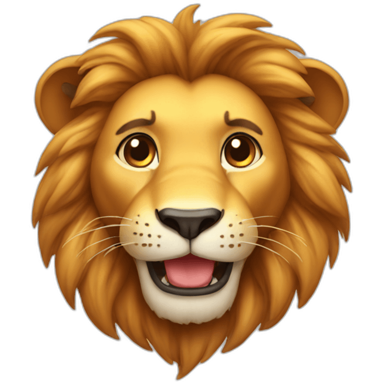 cute lion emoji