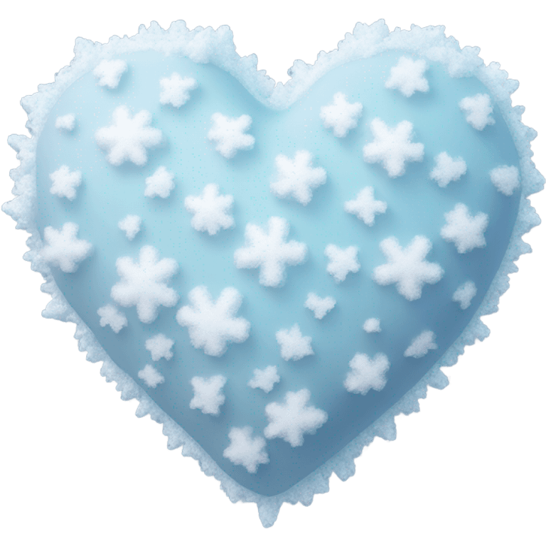 Snow heart emoji