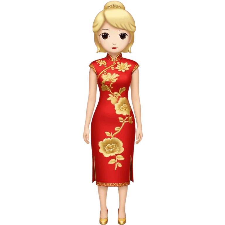 Trump wearing a cheongsam emoji