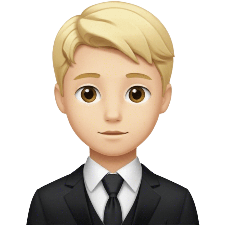 blonde boy in formal attire emoji