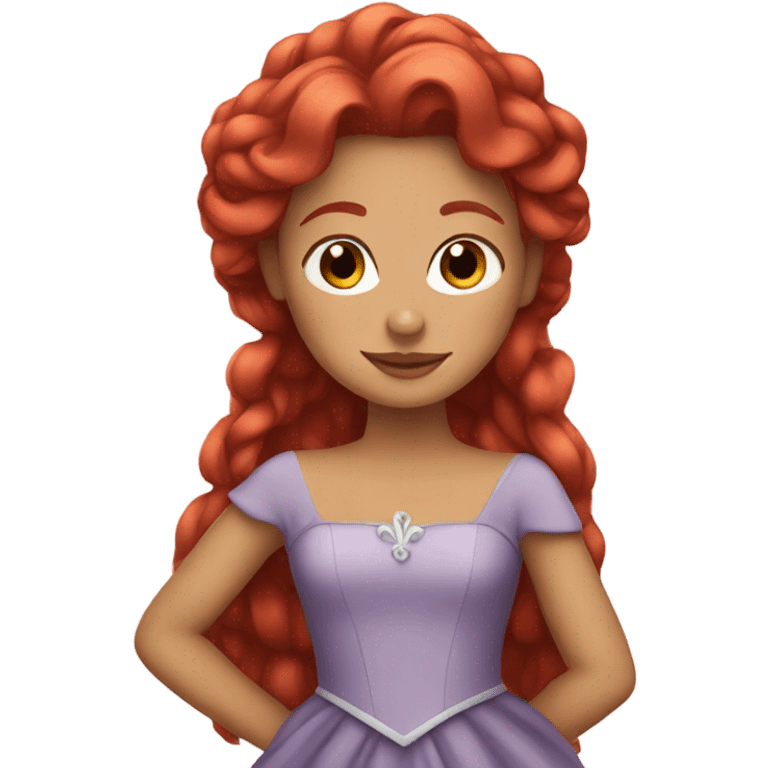 princess with red hair emoji