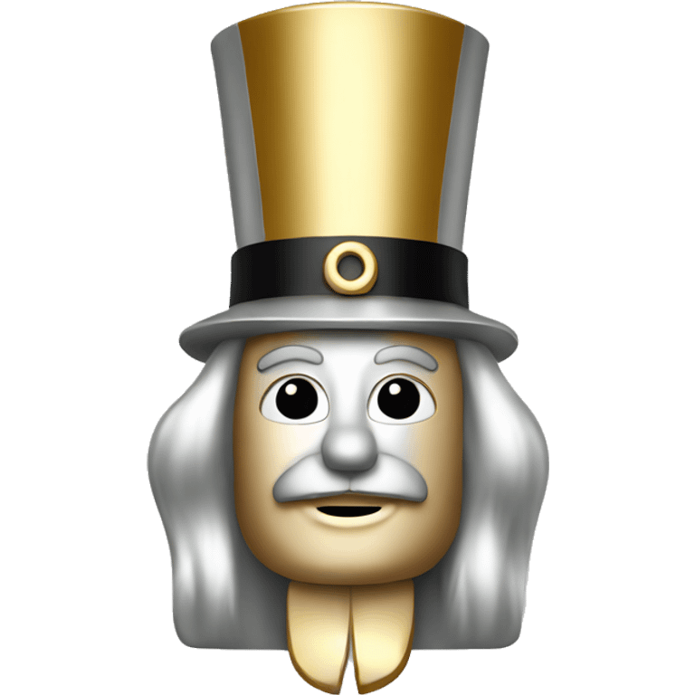 silver and gold nutcracker emoji