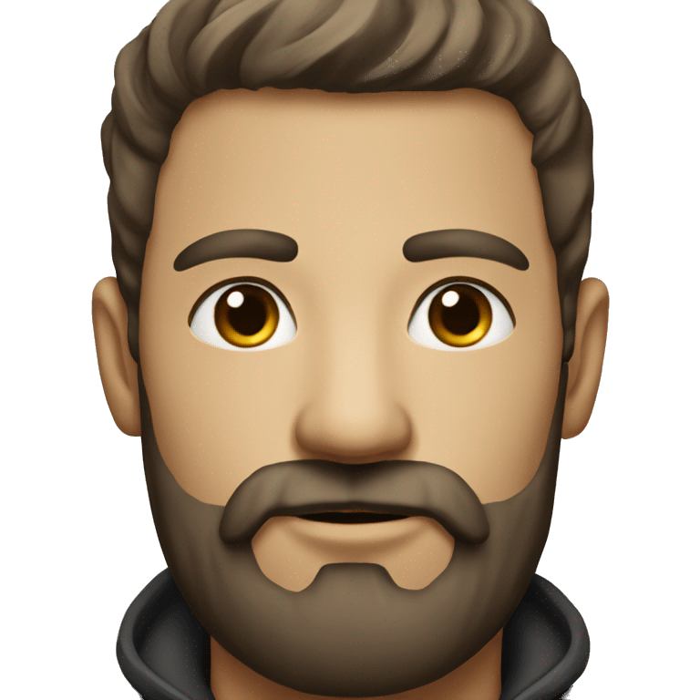 male portrait with beard emoji