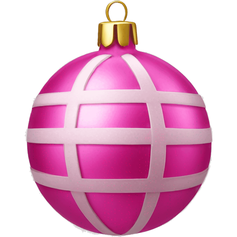 pink christmas decoration emoji