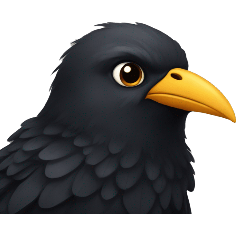 Black bird emoji