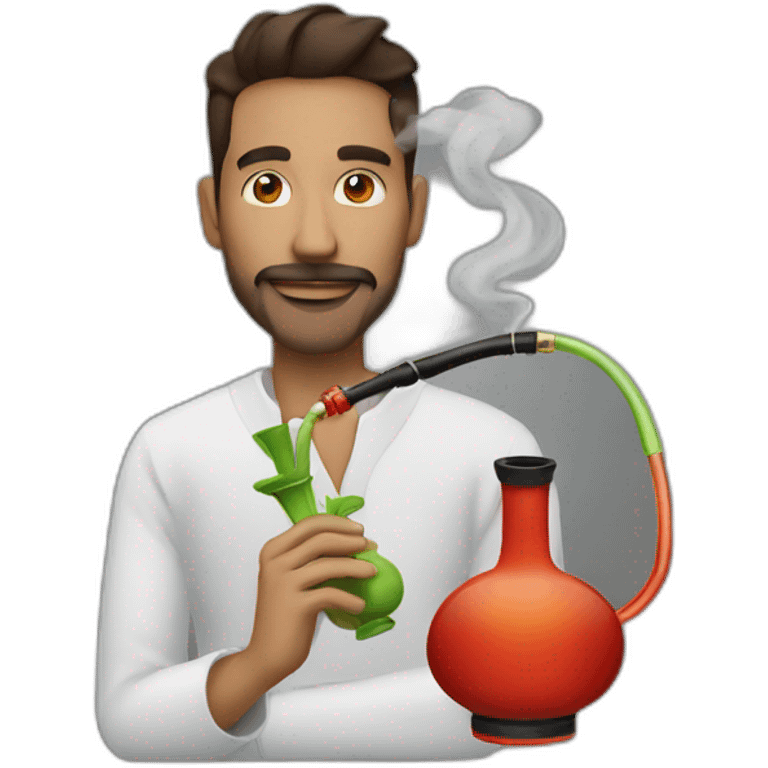 hookah and man emoji