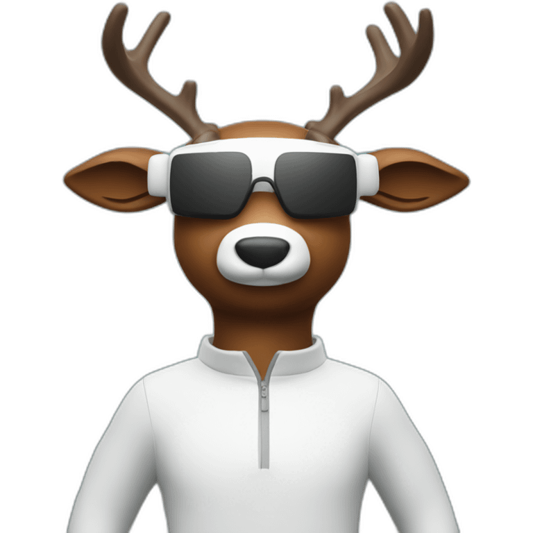 Rudolf in vr headset full body emoji