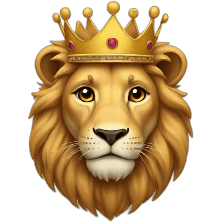 Lion with crown emoji