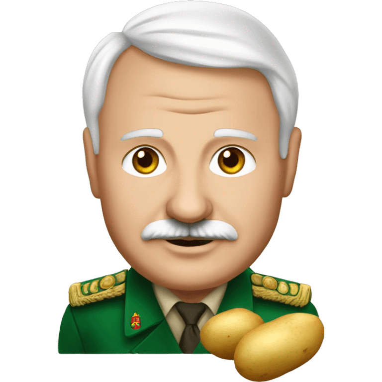 Lukashenko with potatoes in his hands emoji