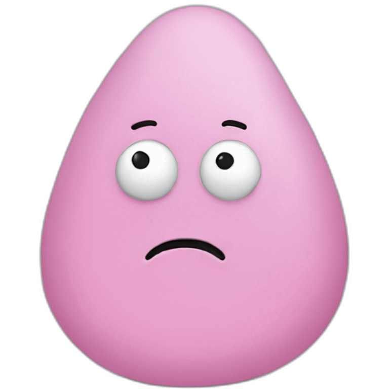 A sad Barbapapa emoji