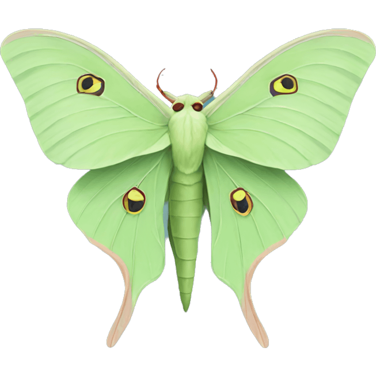 Luna moth emoji