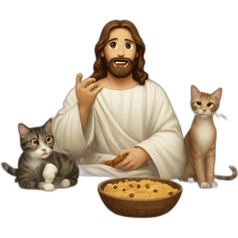 jesus eating cats emoji