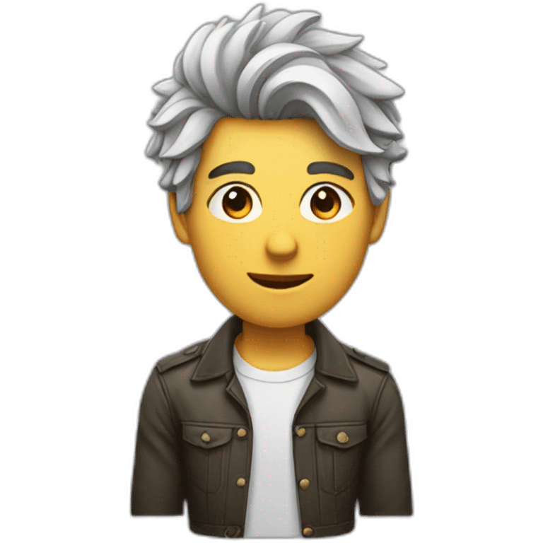 Viel homme cheveux courts emoji