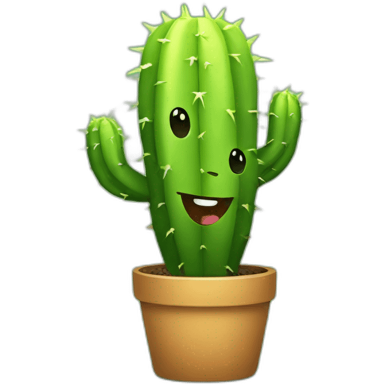 Happy Cactus  emoji