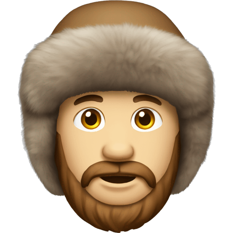 ushanka with brown hair emoji