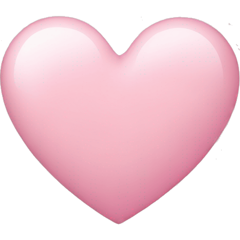 Light pink heart emoji